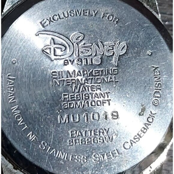 Disney Dopey SII Vintage Full Figure Dwarf Wrist Watch Date Silly Wave New Batry - Picture 8 of 10